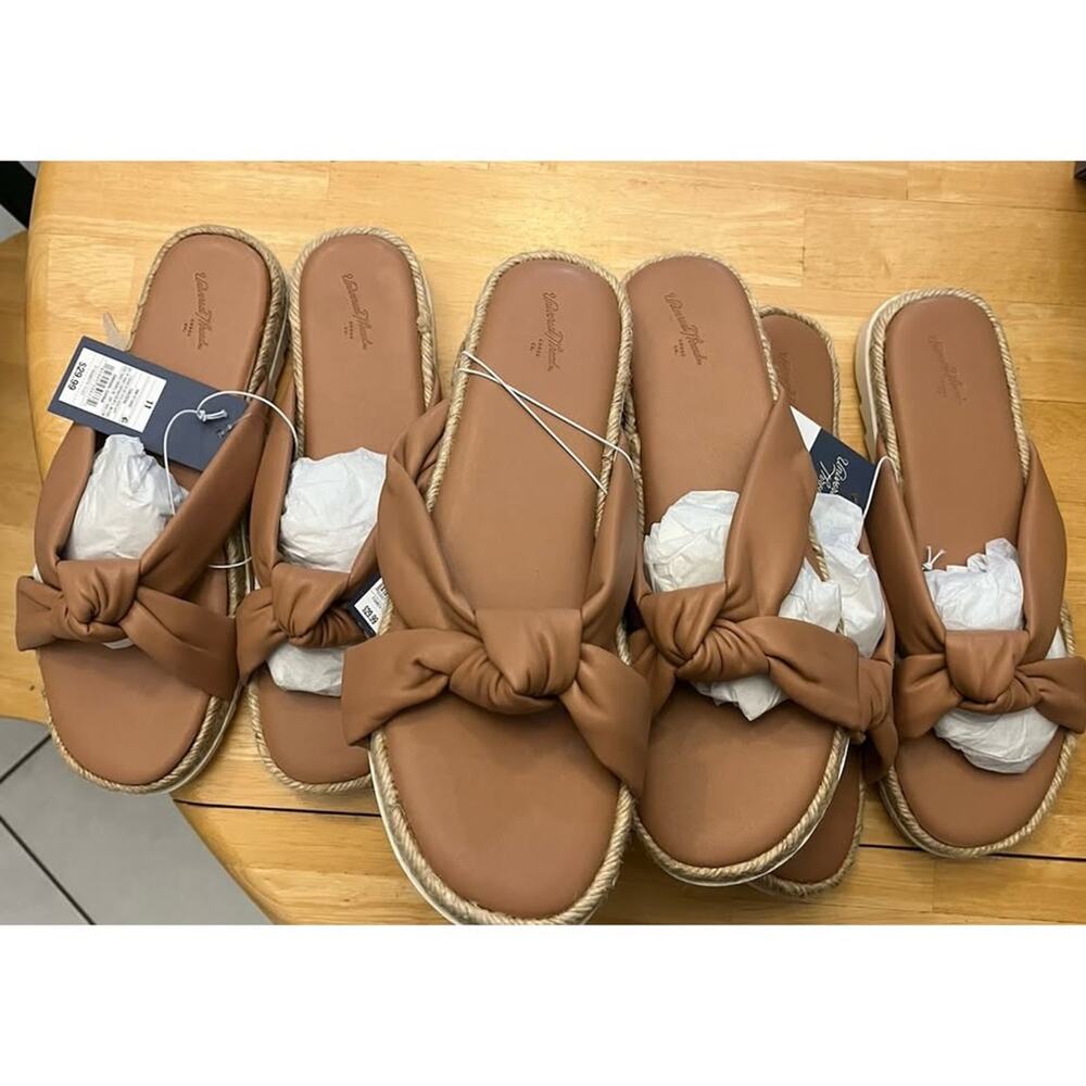 NWT Women's Dena Knotted Espadrille Sandals - UT Tan Size 11 Lot Of 5 No Box